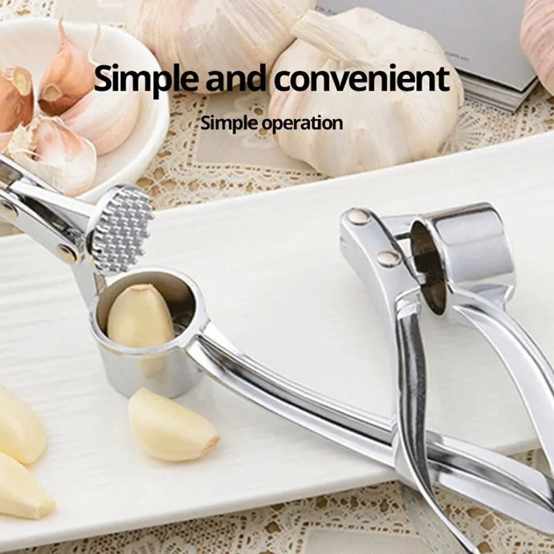 Stainless Steel Garlic Masher - Manual Ginger Grinder & Kitchen Tool