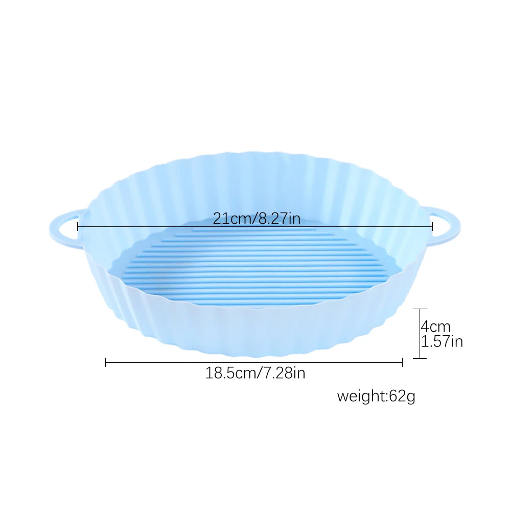 Silicone Muffin Pan - 7-Cup Non-Stick Mold for Air Fryers