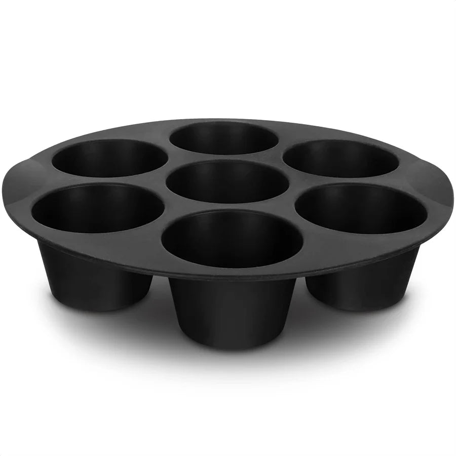 Silicone Muffin Pan - 7-Cup Non-Stick Mold for Air Fryers