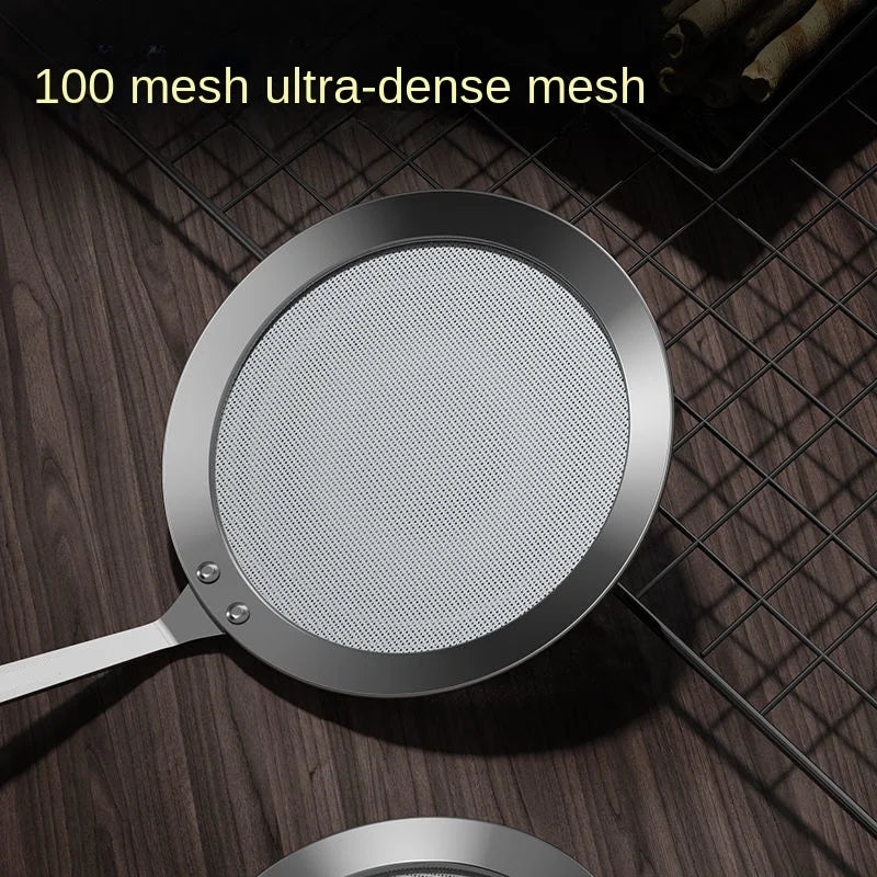 304 Stainless Steel Fine Mesh Strainer - Juice, Egg, Coffee & Food Filter