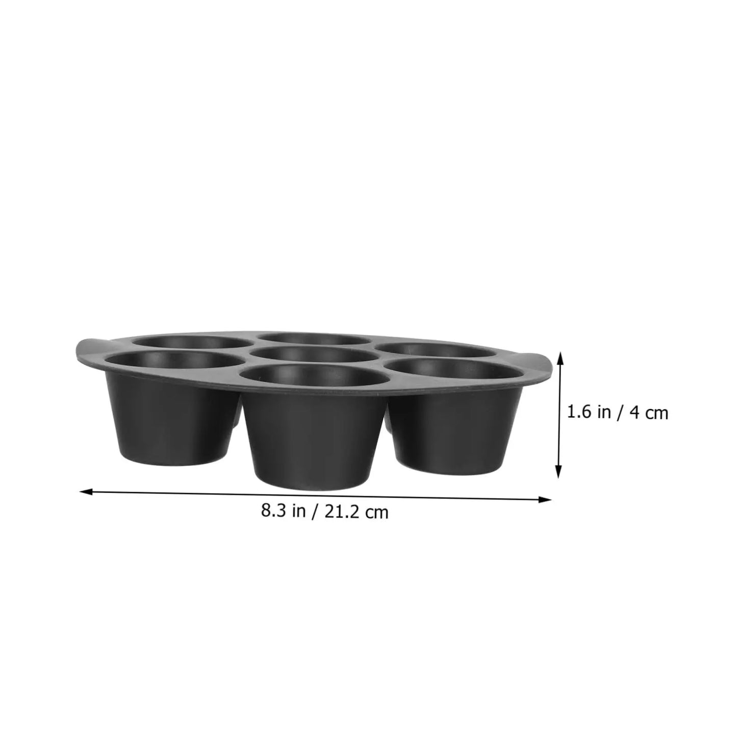 Silicone Muffin Pan - 7-Cup Non-Stick Mold for Air Fryers