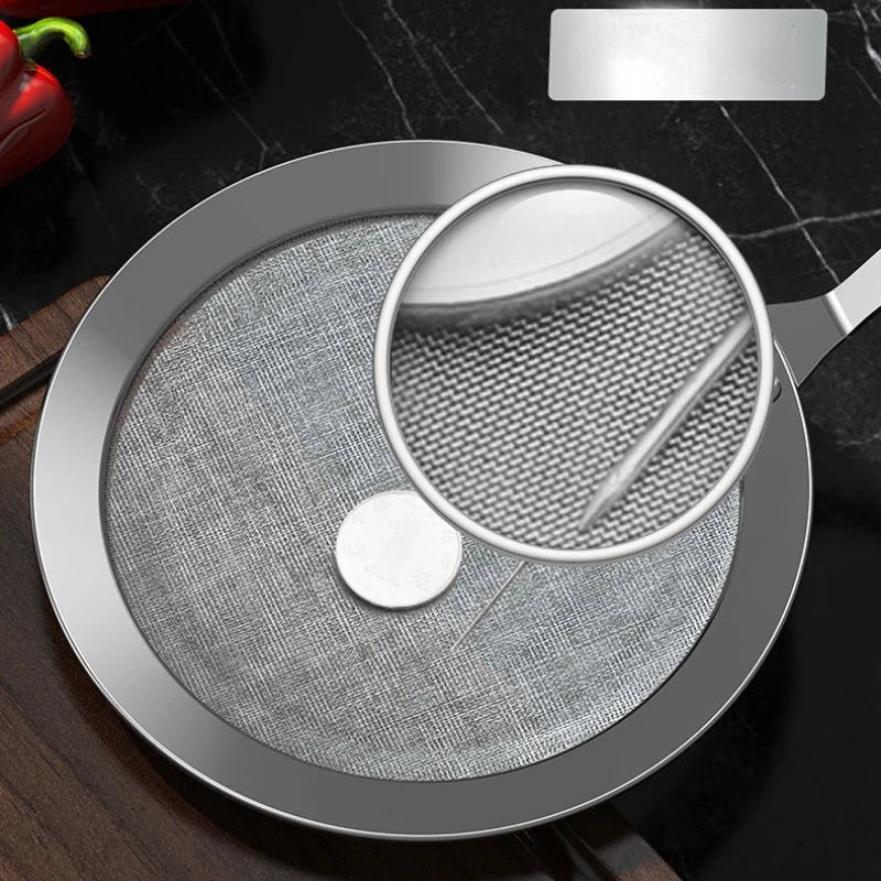 304 Stainless Steel Fine Mesh Strainer - Juice, Egg, Coffee & Food Filter