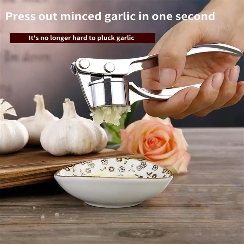 Stainless Steel Garlic Masher - Manual Ginger Grinder & Kitchen Tool