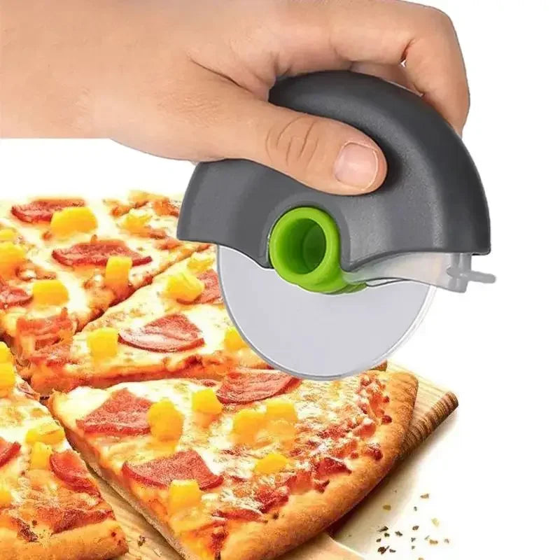 Stainless Steel Roller Cutter - Multi-Purpose Pizza & Dough Slicing Tool